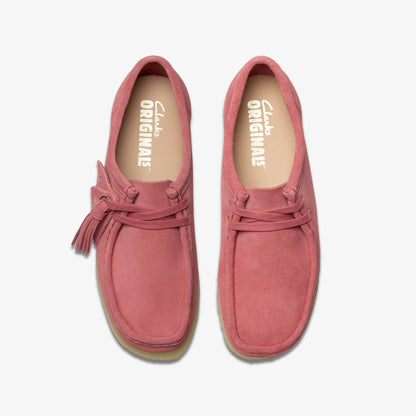 Clarks Womens Wallabee Vintage Pink Suede 26179159