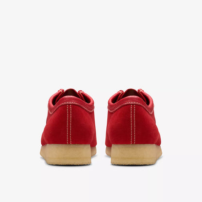 Clarks Mens Wallabee Red Suede 26180195