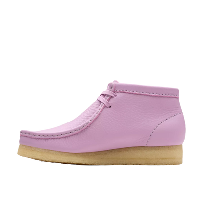 Clarks Womens Wallabee Boot Mauve Leather 26180648