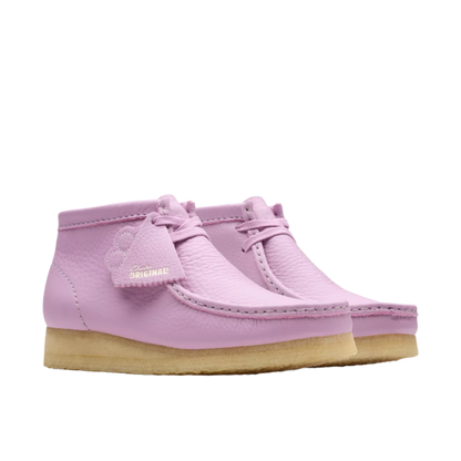 Clarks Womens Wallabee Boot Mauve Leather 26180648