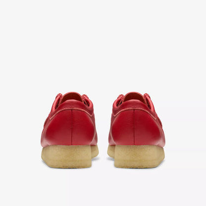 Clarks Womens Wallabee Red Leather 26180683