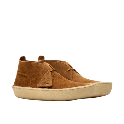 Clarks Mens Desert Rain Dark Cola Suede 26181144