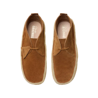 Clarks Mens Desert Rain Dark Cola Suede 26181144