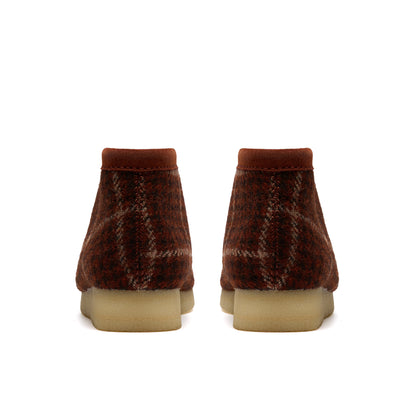 Clark Men's Wallabee Boot Rust Tweed Comb 26182793