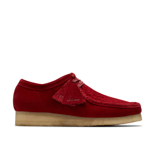 Clark Men's Wallabee Dark Red Suede 26182822