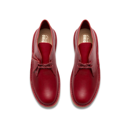 Clark Men's Desert Boot Dark Red Leather 26182825