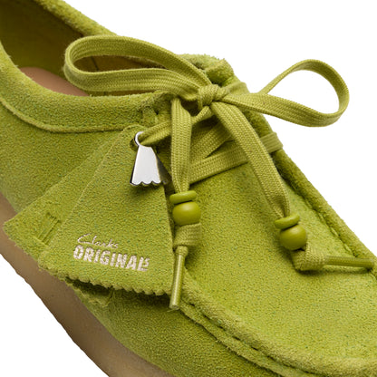 Clark Womens Wallabee Lime Suede 26183774