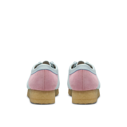 Clark Women's Wallabee Pale Blue Stripe 26185585