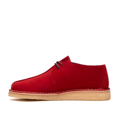 Clark Men's Desert Trek Red Suede 26185630