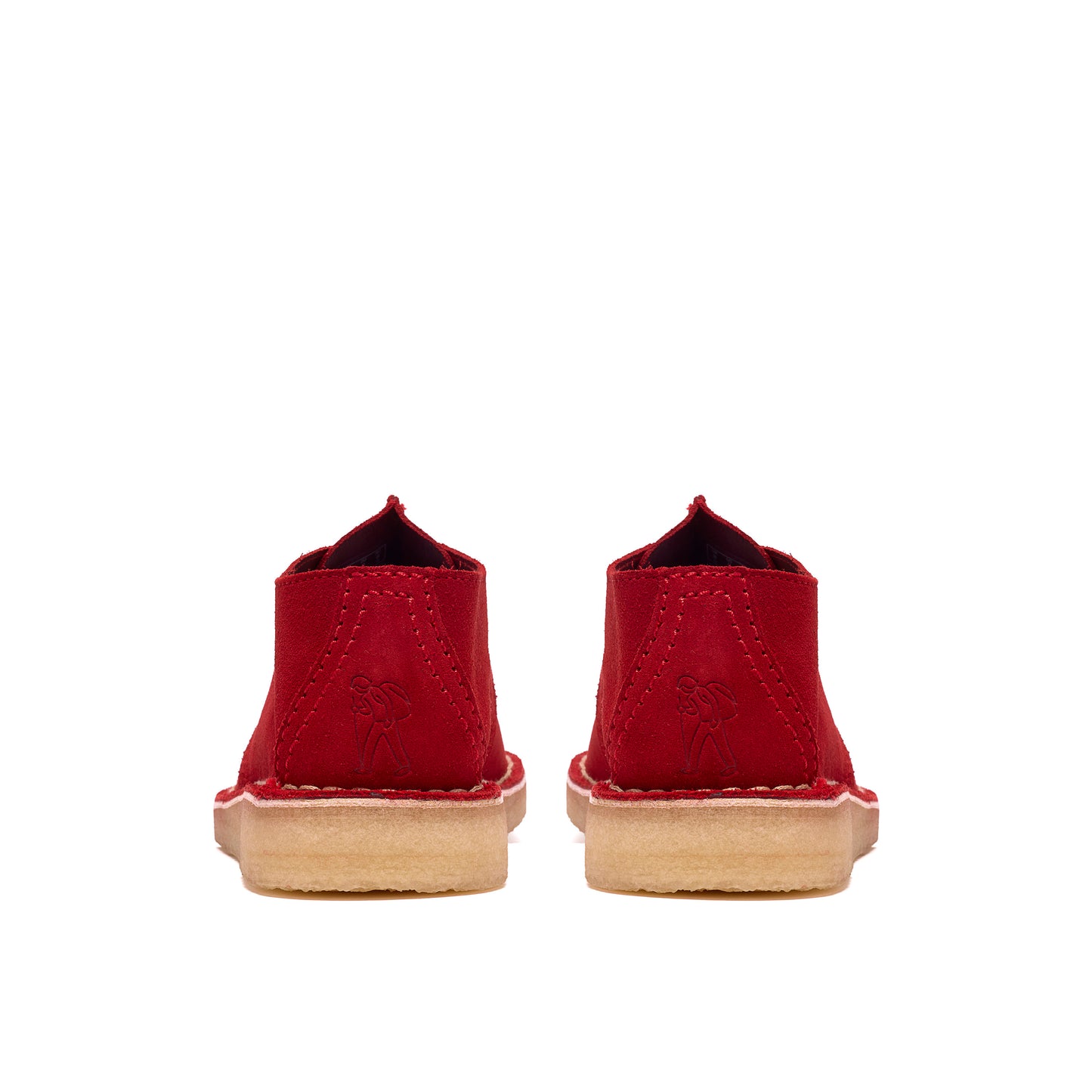 Clark Men's Desert Trek Red Suede 26185630