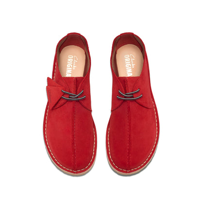 Clark Men's Desert Trek Red Suede 26185630