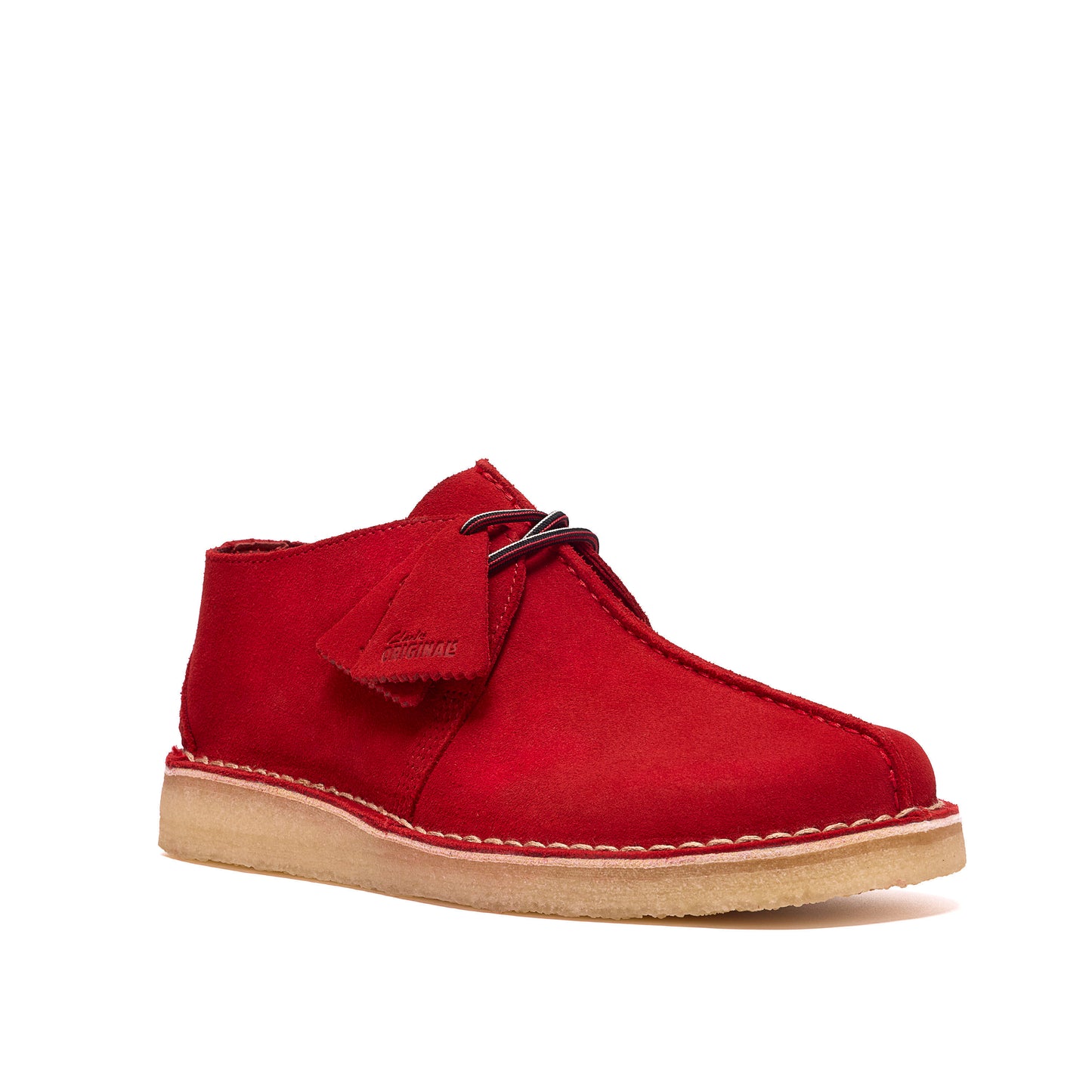 Clark Men's Desert Trek Red Suede 26185630