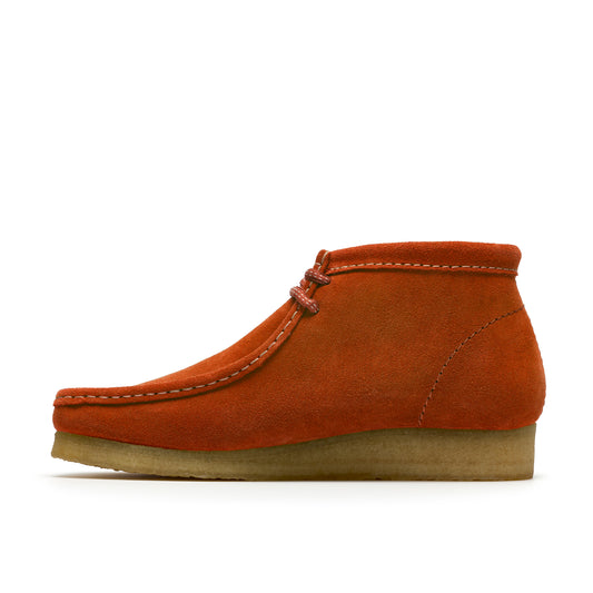 Clark Men's Wallabee Boot Orange Suede 26185643