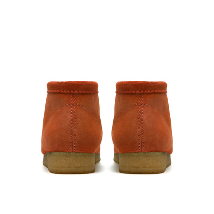 Clark Men's Wallabee Boot Orange Suede 26185643