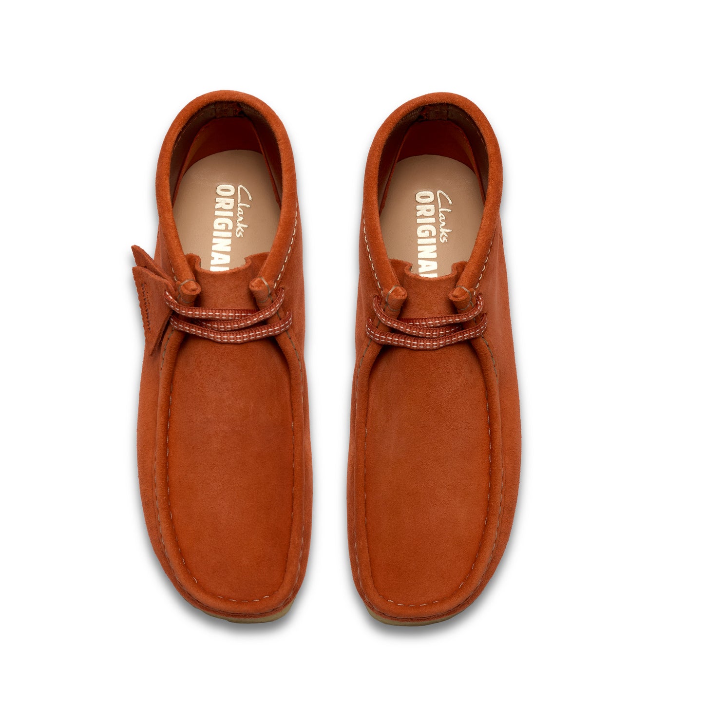 Clark Men's Wallabee Boot Orange Suede 26185643