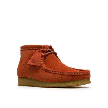 Clark Men's Wallabee Boot Orange Suede 26185643