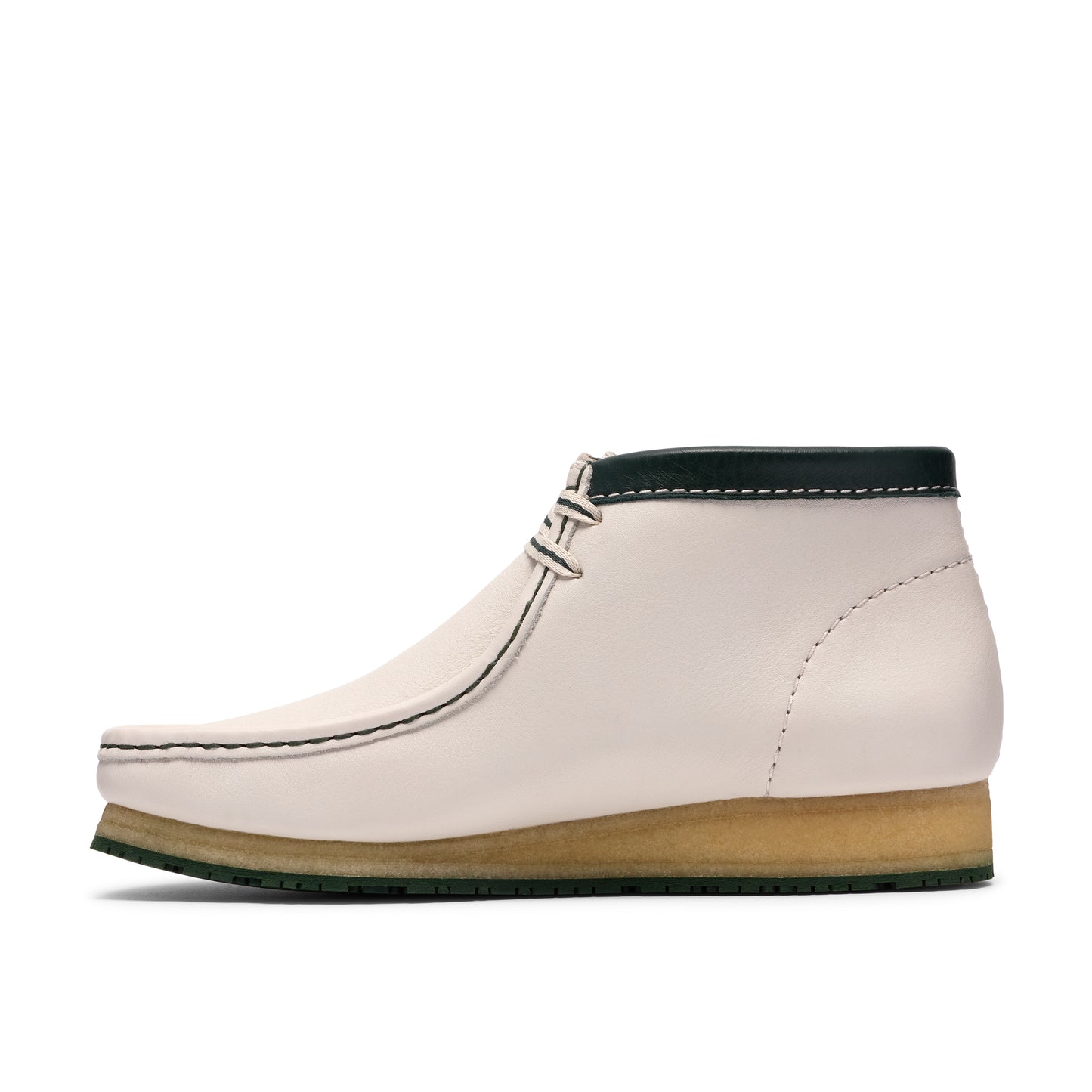 Clark Men's Walla Boot RB White Leather 26185648