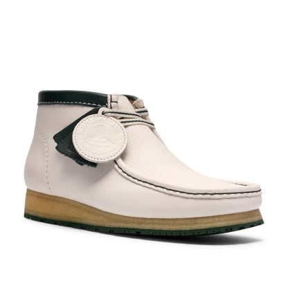 Clark Men's Walla Boot RB White Leather 26185648