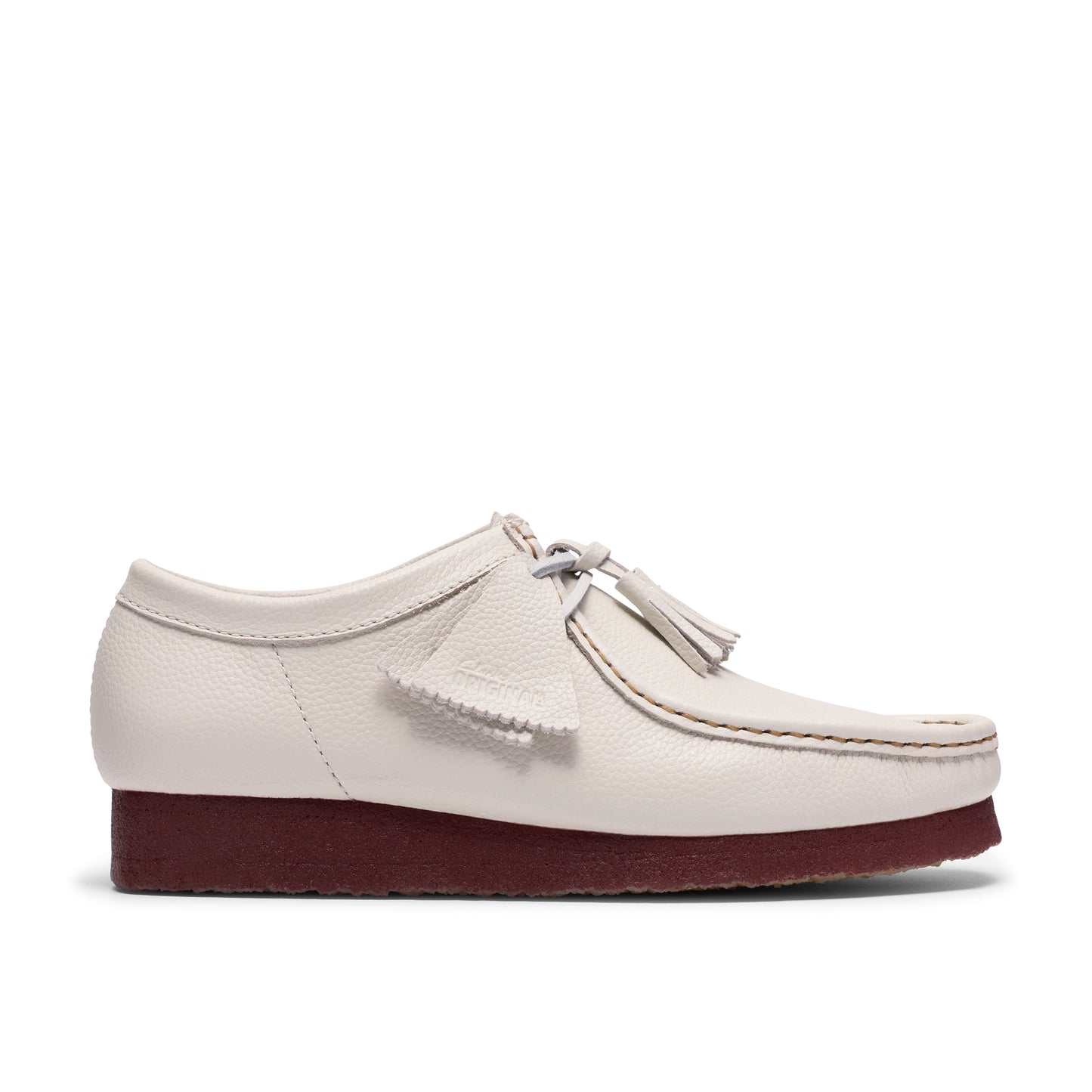 Clark Men's Wallabee White Leather 26185664