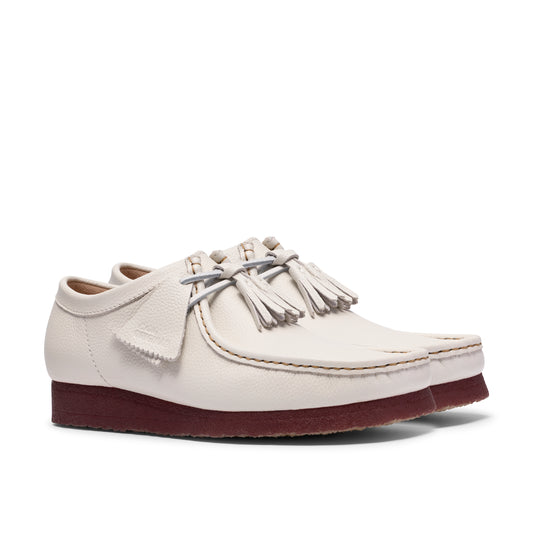 Clark Men's Wallabee White Leather 26185664