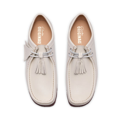 Clark Men's Wallabee White Leather 26185664