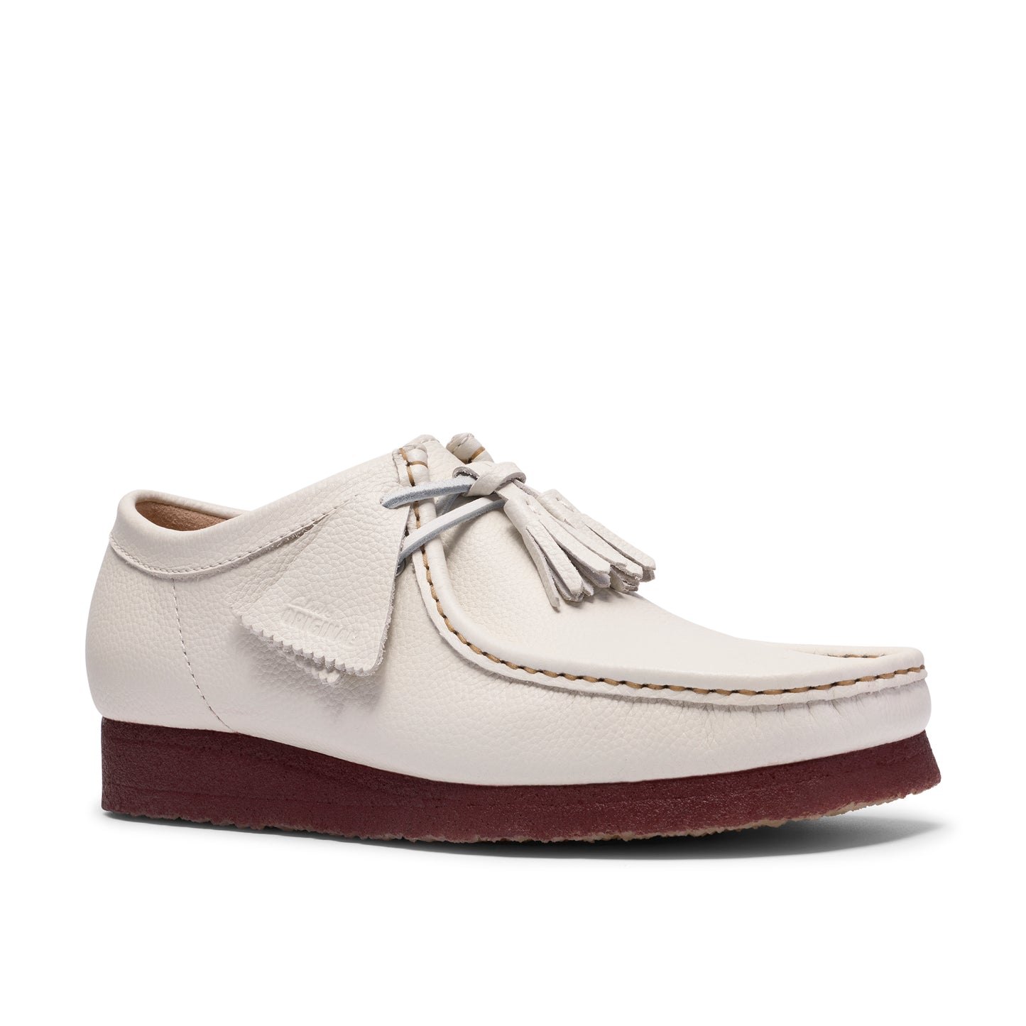 Clark Men's Wallabee White Leather 26185664