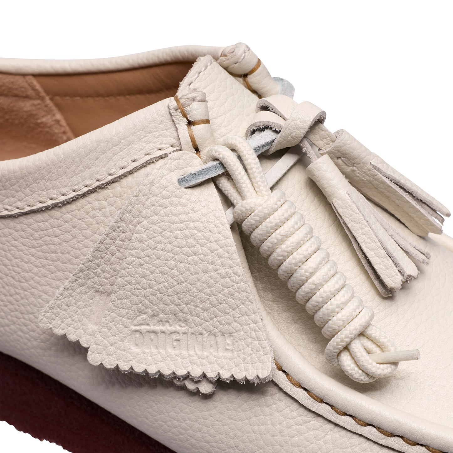 Clark Men's Wallabee White Leather 26185664