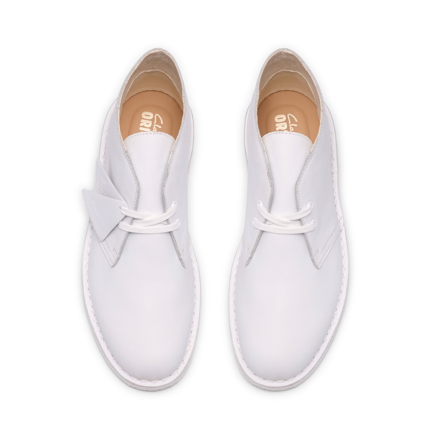Clark Men's Desert Boot White 26187609