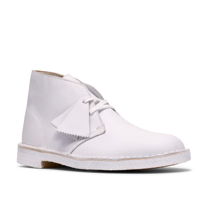 Clark Men's Desert Boot White 26187609