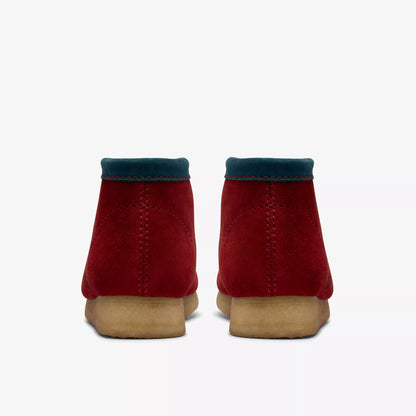 Clark Men's Wallabee Boot Dark Red Suede 26182752